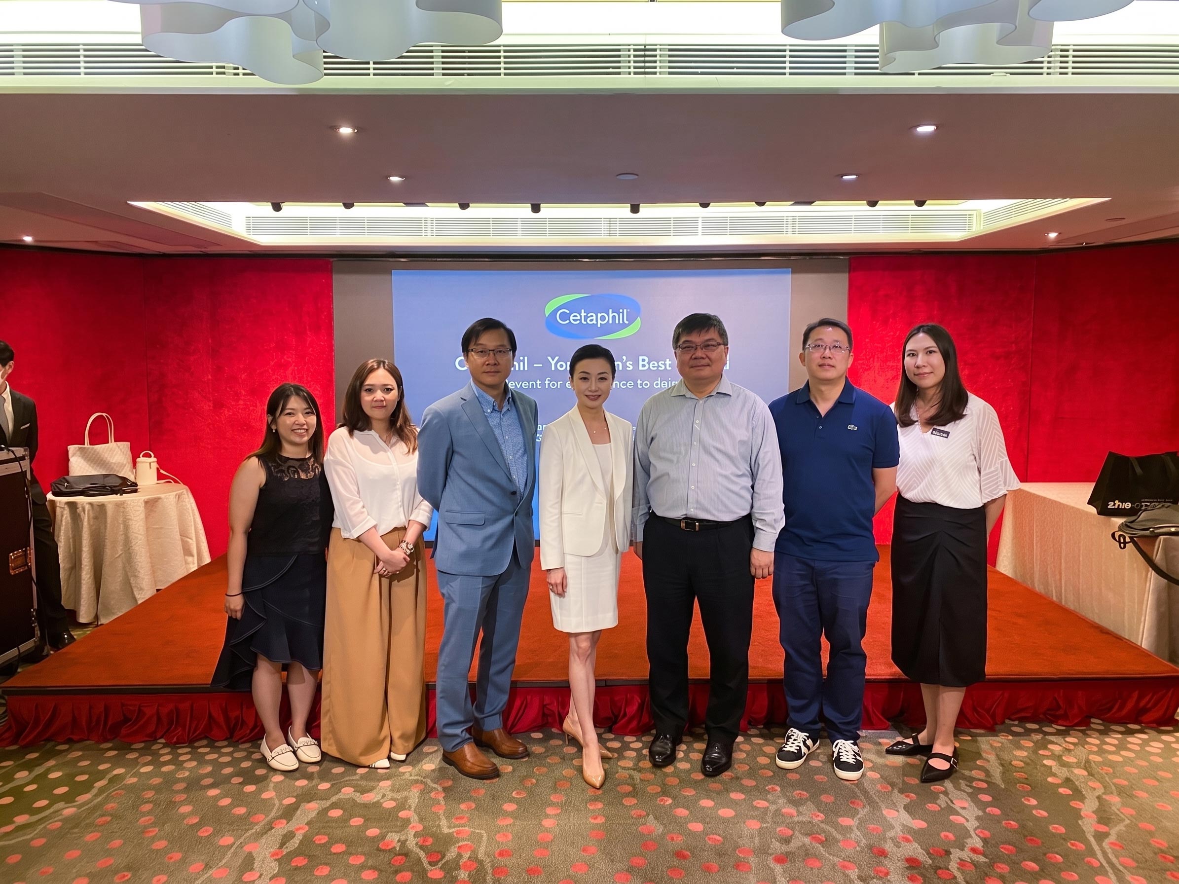 Mellissa Cheung with fellow panel experts at a Cetaphil talk on infant eczema and food allergy